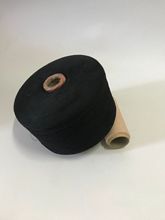 供应黑色棉纱 涤棉纱线 5S21S黑色再生棉纱现货