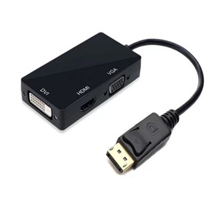 Factory Direct Sales Mini Dp to HDMI Three-In-One Video Converter Thunderbolt Mini Dp to Dvi+Hdmi+V