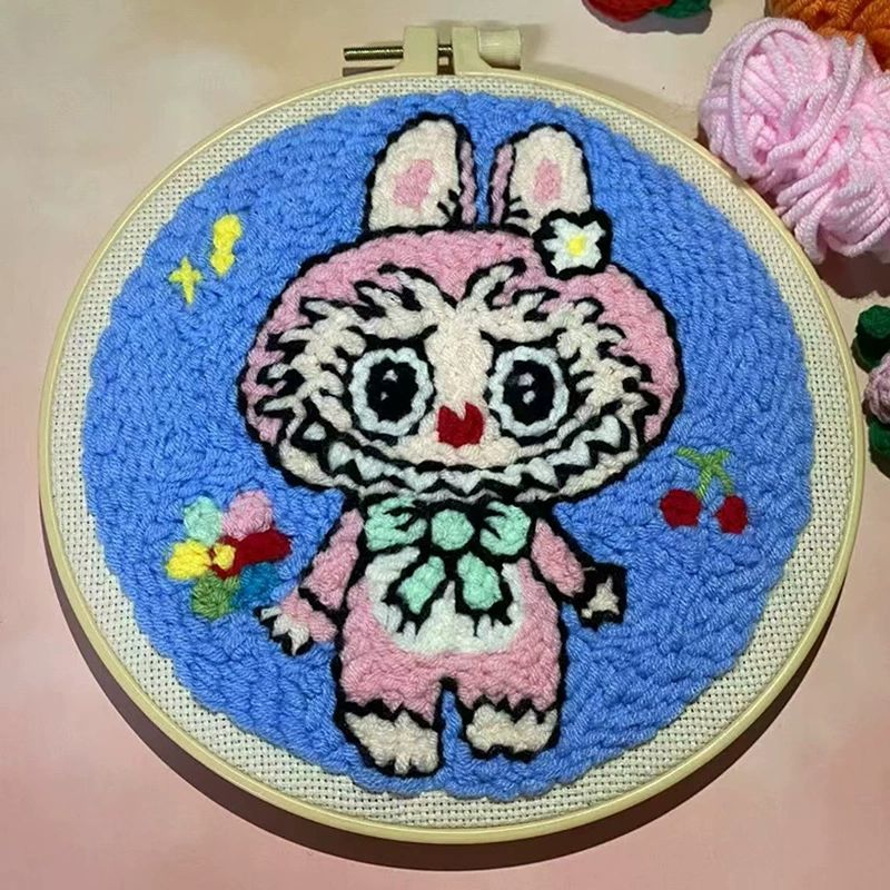 Новый набор материалов для DIY вышивки игла П poke embroidery материал сумка Punch Needle & Rug Punch игла для вышивания крестом клиент,