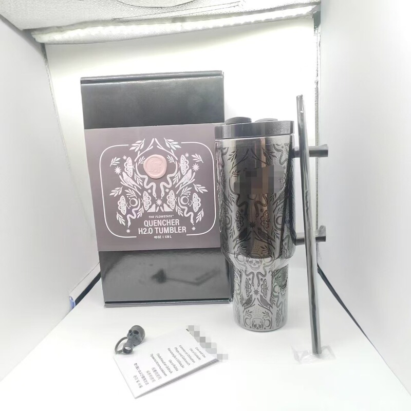 新款40oz史丹利保温杯3D打印万圣节不锈钢冰霸杯便携吸管汽车杯|undefined