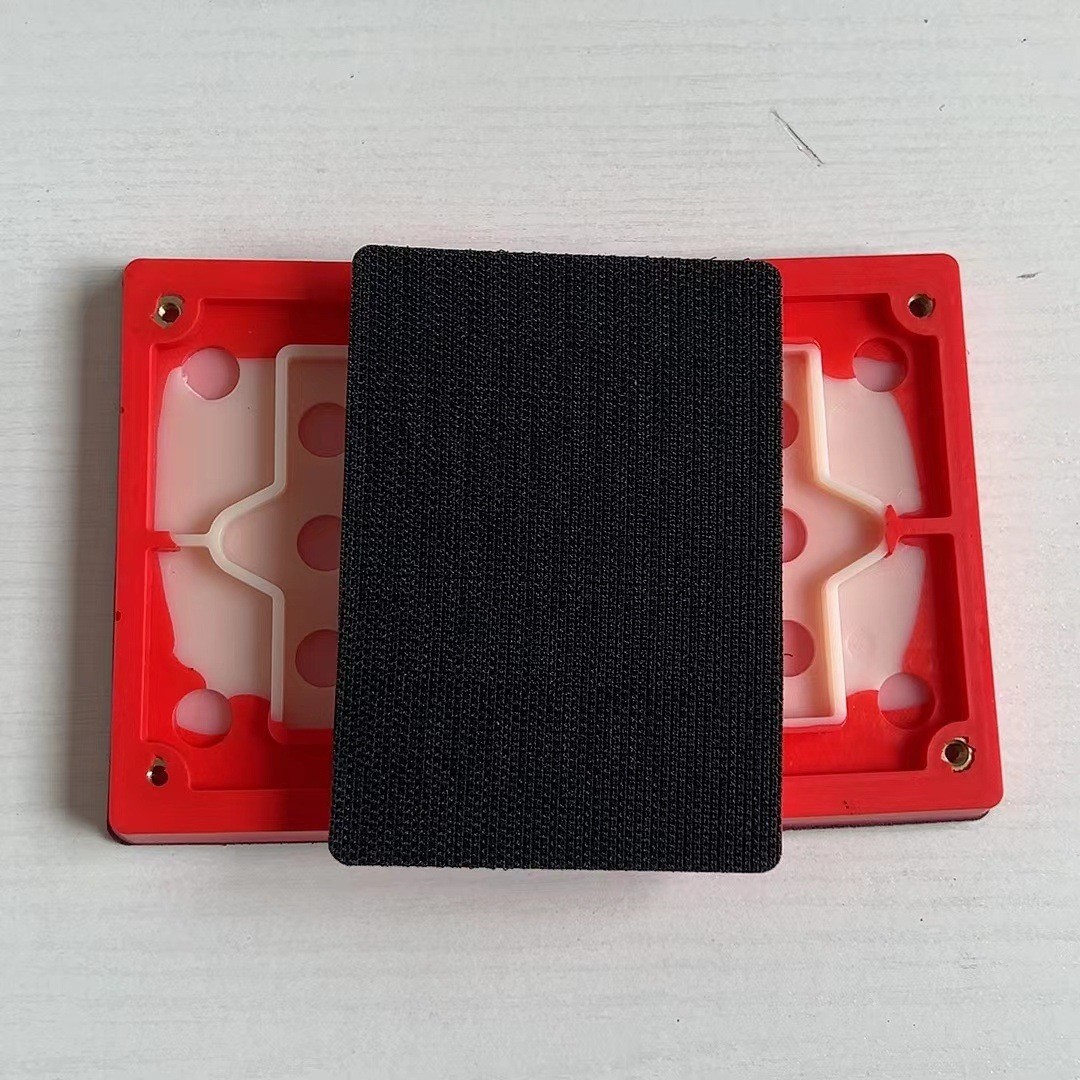 气动配件方形气动砂纸机底盘75*100砂纸机拉绒底盘植绒砂纸抛光盘