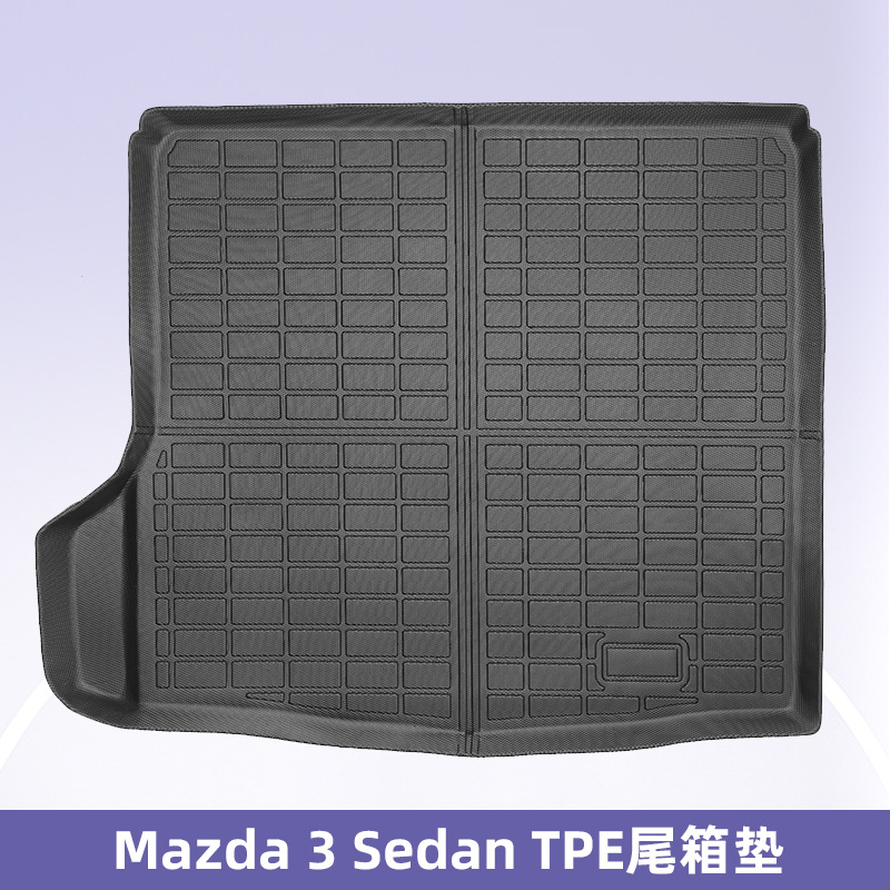 Para Mazda 3 sedan 2014 - 2018 TPE Foot Pad 3D All Weather Material Backpack Pad