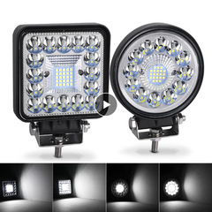 クロスミラー4インチLED自動車作業灯オフロード車改造灯大視野41LED 123w角穴