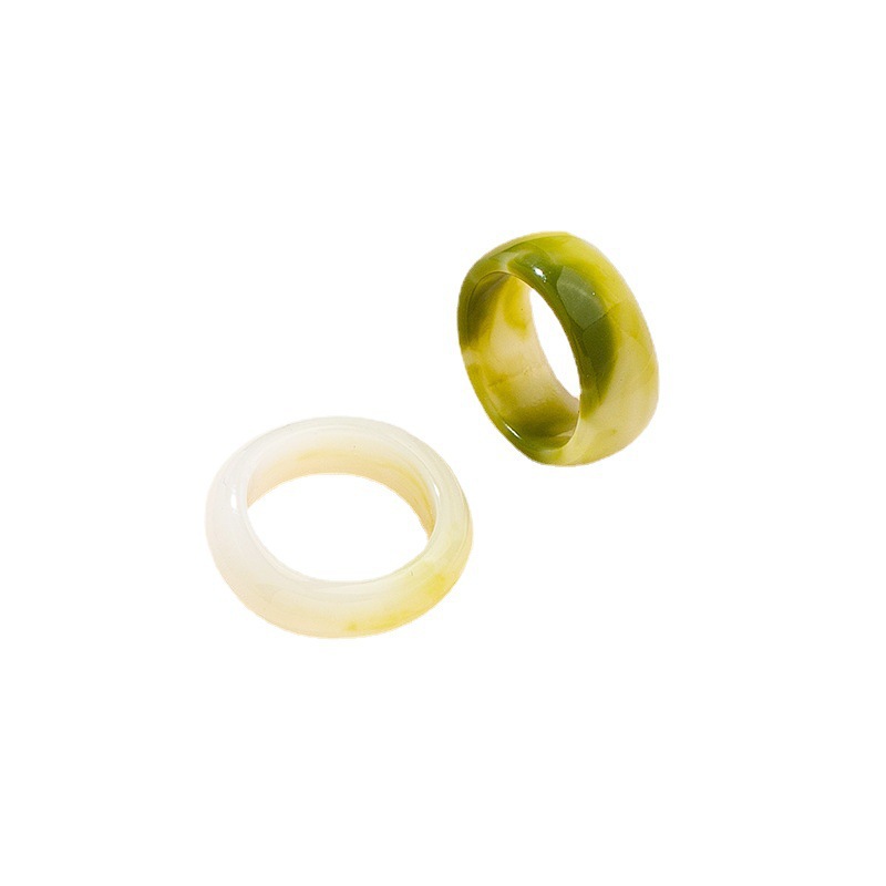 Wholesale Simple Resin Ring Set display picture 1