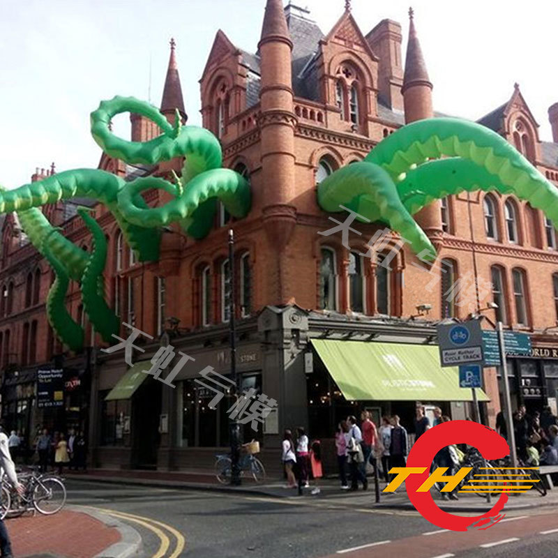 充气章鱼触角 花园摆件 商场活动 广场海洋主题摆件