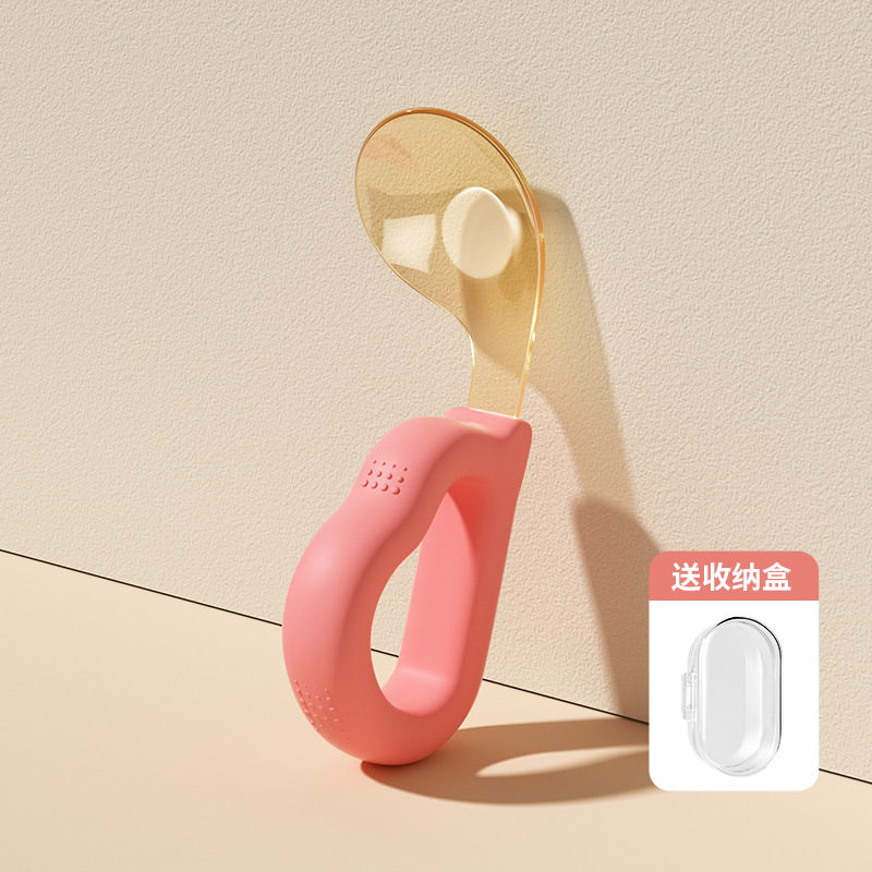 Nido Jingqi Learning To Eat Training Fork One-Year-Old Baby Self-Feeding Complementary Food Spoon Children's Tableware Set_voghion.com