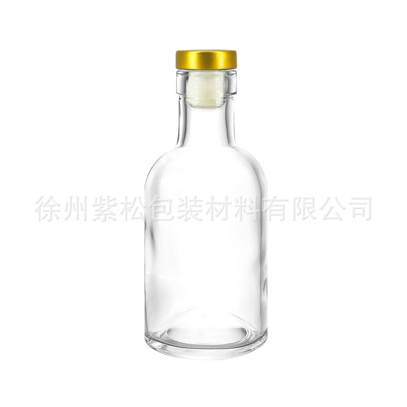 Botella de vino de 100ml botella de vidrio 2 botella de prueba botella de vino de fruta transparente botella de vino de vodka