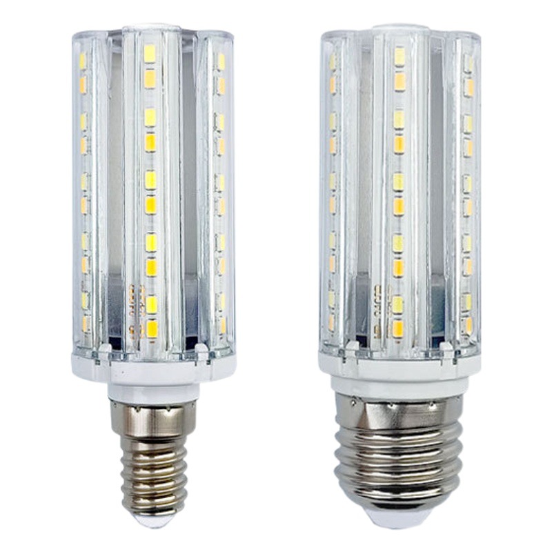 Bombilla led E14 pequeño tornillo E27 lámpara de maíz iluminación del hogar Super brillante araña de cristal de tres colores de luz cambiante lámpara de ahorro de energía