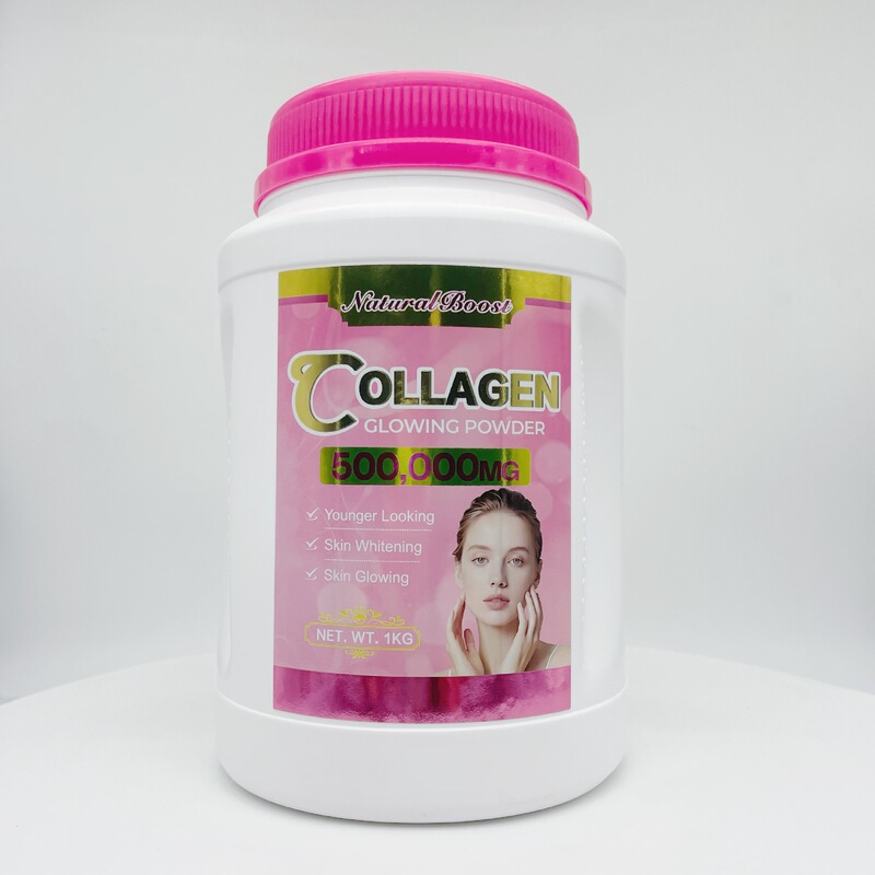 500000Mg Collagen Glowing Powder 1kg Pack for Whitening and Brightening, Cross-Border