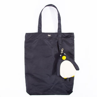 Waterproof shopping bag, nylon one-shoulder bag for mother and baby, handheld travel bag, folding linen bag