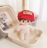 Empty peaked cap red 10cm