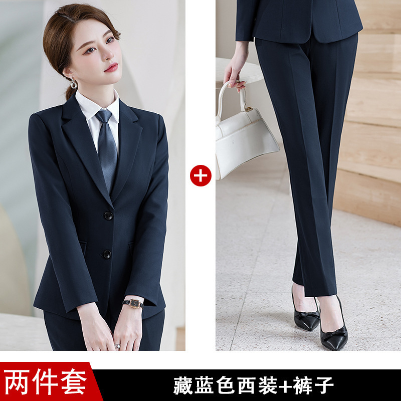 職業スーツセット女性正装2024気質女神范売物部4s店販売ホテルフロント作業服|undefined