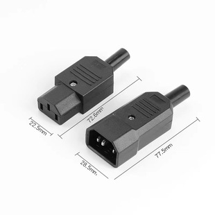 AC power wiring socket computer female socket c13 assembly plug C14 socket product word male and female plug