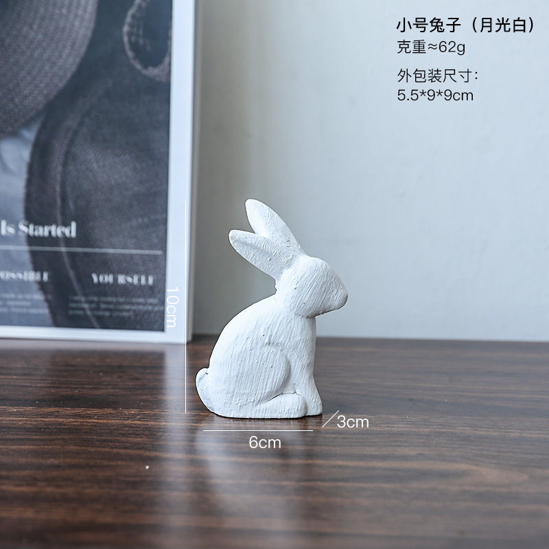 北欧風木製立ち飛翔ウサギ置物ホームキャビネットテレビキャビネット飾り玄関引っ越し新居プレゼント|undefined
