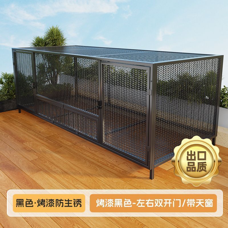 狗笼子大型犬中型犬狗笼带厕所家用室内外金毛拉布拉多笼宠物用品|undefined