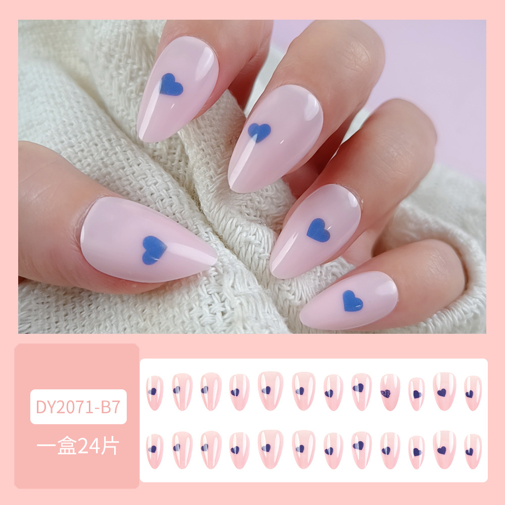 Parche de manicura suave de moda púrpura de tarro adornos de corazón exquisitos desgaste de uñas transfronterizas atmósfera romántica de manicura