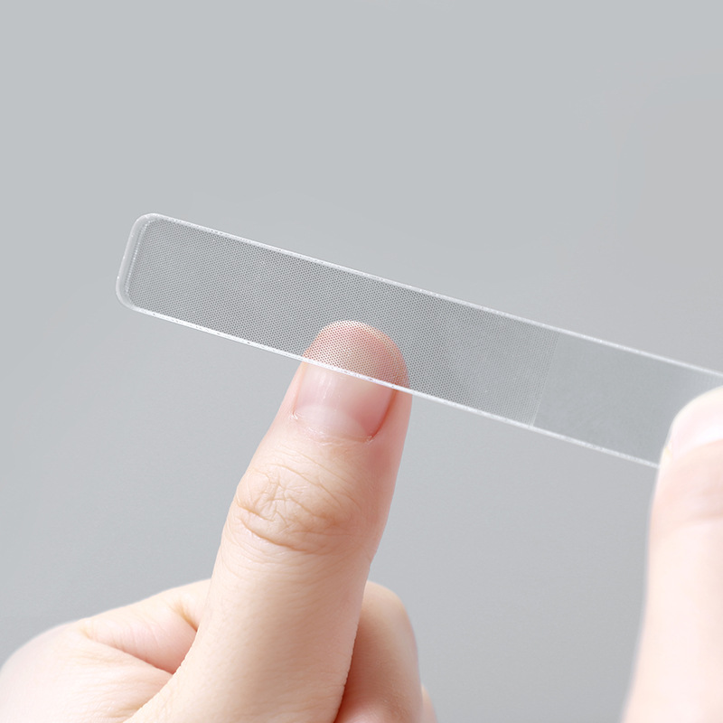 nano glass file polishing burnishing stick nail file boxed transparent nail repair rub manicure implement