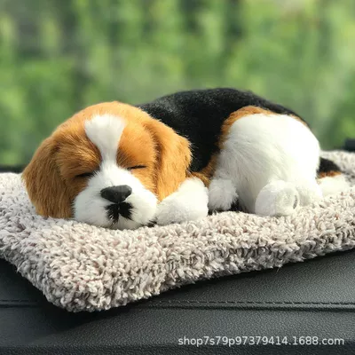 Cartoon Dog Animal Figurine: Car ornaments - 2620cm-mig-simulation-model