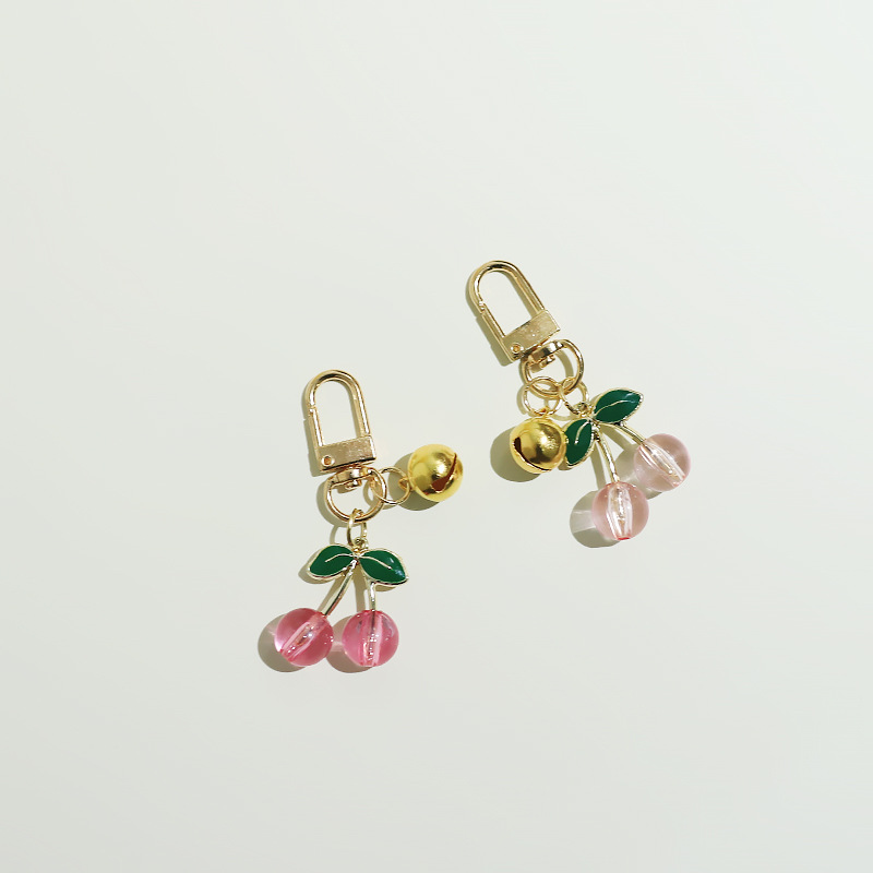 5g Weight Bag Charms Bag Accessories Type 1 Piece Quantity Daily Occasion Metal Material Cherry Pattern Cute, Modern Style Style 1 Piece Metal Cherry Bag Charms 1