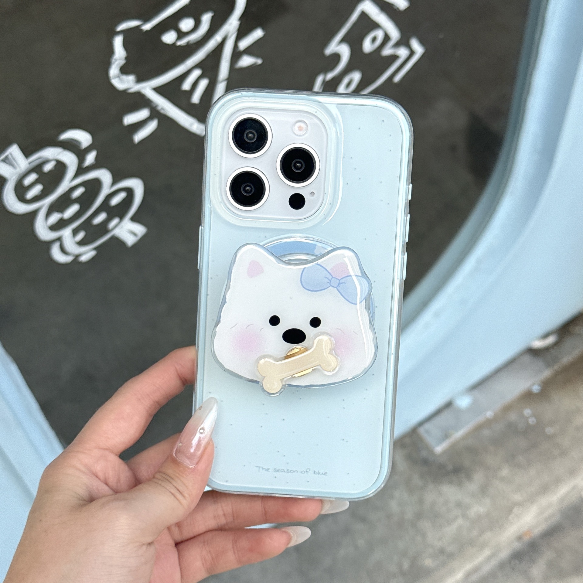 Cachorro de coco fresco de verano para iPhone15/16 funda para teléfono móvil 14PM pareja 16Pro atracción magnética 15PM