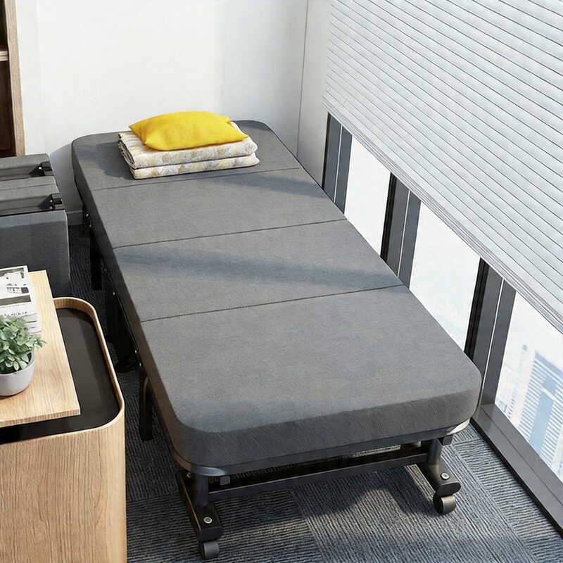 Office lunch break folding bed chair 60% off compact, lightweight, portable hardboard bed for napping, hospital companion bed for one person Office lunch break folding bed chair 60% off compact, lightweight, portable hardboard bed for napping, hospital companion bed for one person