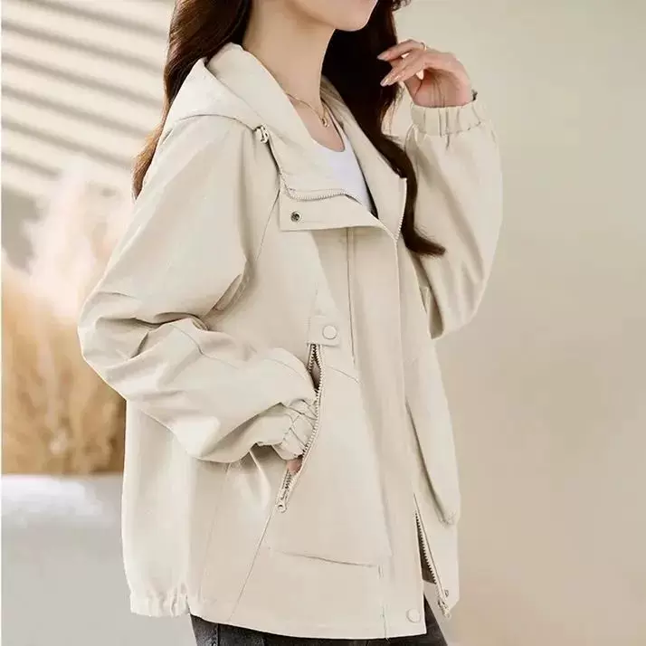 Осенняя куртка, дизайнерский trench coat, для подростков, тренд сезона, свободный крой