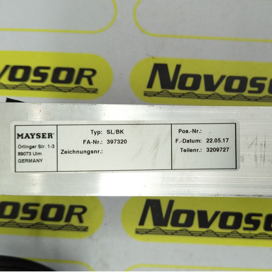 MAYSER  SL/BK 1560mm GP60 EPDM C35    SL/W1720  SL/W1550