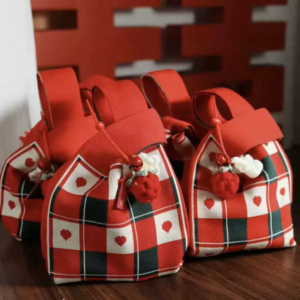 Knitted Bag as a Souvenir, Practical High-End Handbag Gift, Wedding and Birthday Gift Bag, Wedding Candy Bag, Business Event