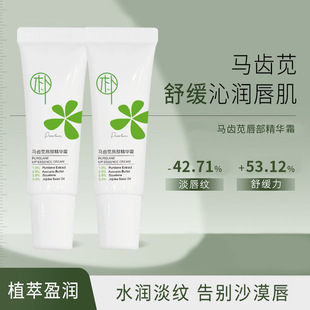 Light Purslane Lip Essence Cream Lip Balm Soothing and Moisturizing Lip Muscle Improving Lip Pattern Cleft Lip Moisturizing Wholesale for Men and Women