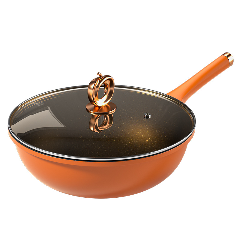 Naranja corazón naranja salsa de salsa antiadherente casera multifuncional salsa de salsa de salsa electromagnética horno de gas salsa de verduras general