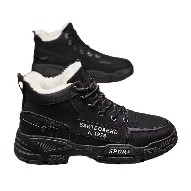 Martin botas de invierno para hombres zapatos de algodón para hombres calentamiento impermeable antideslizante botas de nieve del noreste para hombres