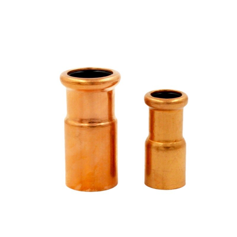 Cobre rojo simple y doble de sujeción de soldadura tubo cruzado sola tarjeta codo de 90 grados tee latón directo