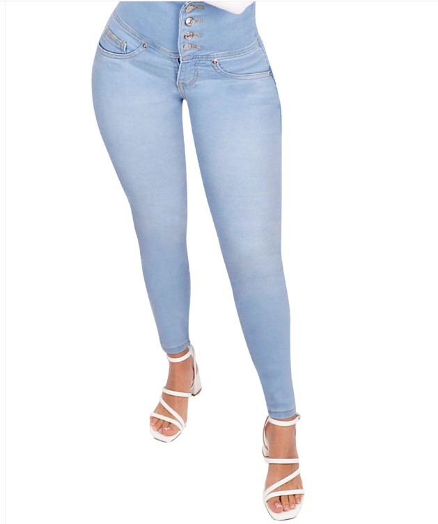Fitness Denim Leggings Image 4
