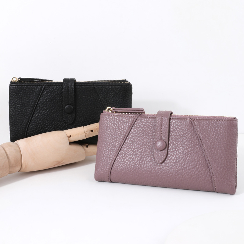 New Style Women's Long Wallet, Ultra-Soft Flip Wallet, Wholesale Multi-Card Slot Cross-Border High-End Women's Clutch Bag New Style Women's Long Wallet, Ultra-Soft Flip Wallet, Wholesale Multi-Card Slot Cross-Border High-End Women's Clutch Bag