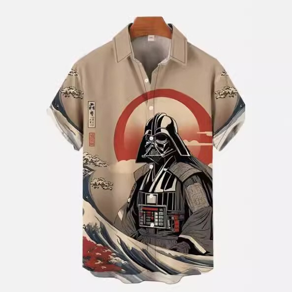 2024 New Hawaiian Shirt Men's Star Wars Shirt Walker Printed Unisex Short Sleeve Shirt 2024 New Hawaiian Shirt Men's Star Wars Shirt Walker Printed Unisex Short Sleeve Shirt
