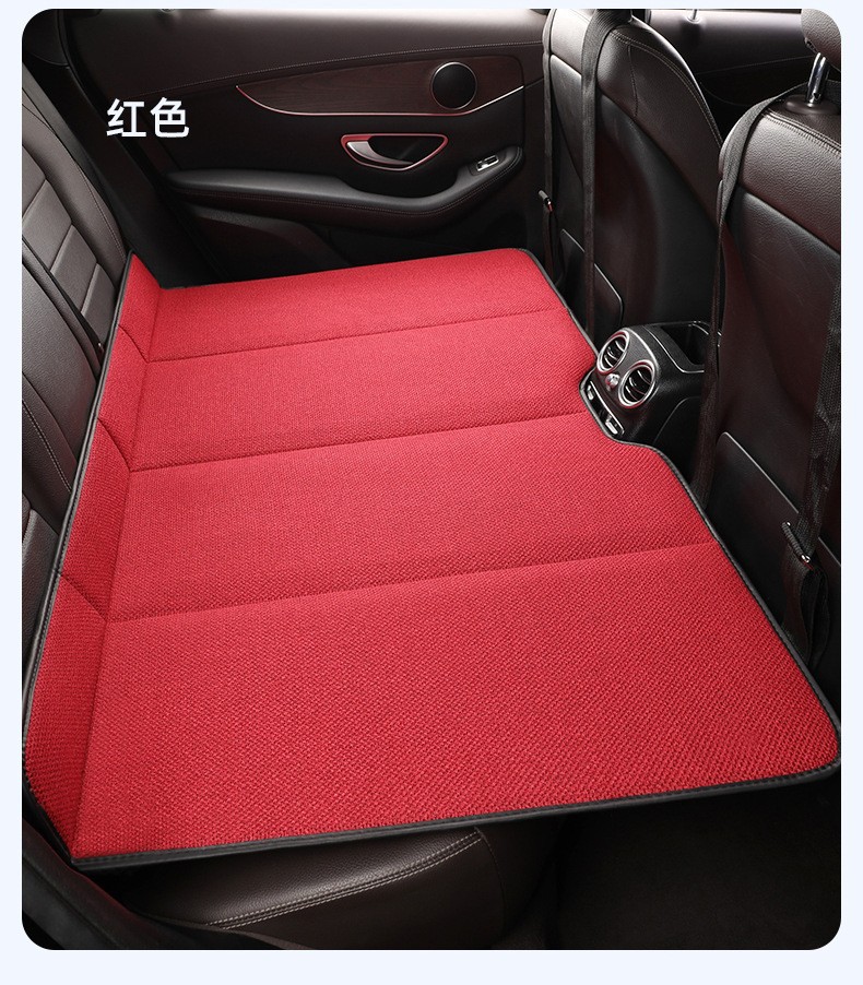 Car Folding Bed Portable Rear Seat Sleeping Pad Cotton Linen Flax Car Suv Travel Bed Non-Inflatable Folding Bed