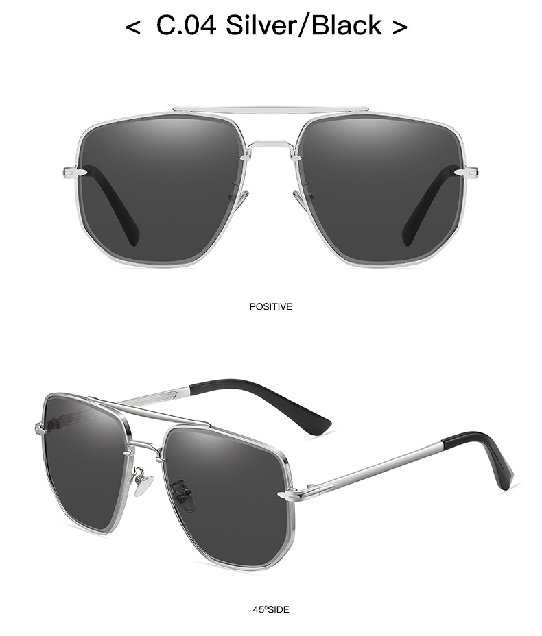 Solid Color Pattern Men'S Gender Punk Style Punk Solid Color Ac UV400 Protection Square Full Frame Women's Sunglasses