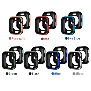 适用苹果iWatch456/7/8/9/se手表保护壳电镀二合一40.41.44.45mm