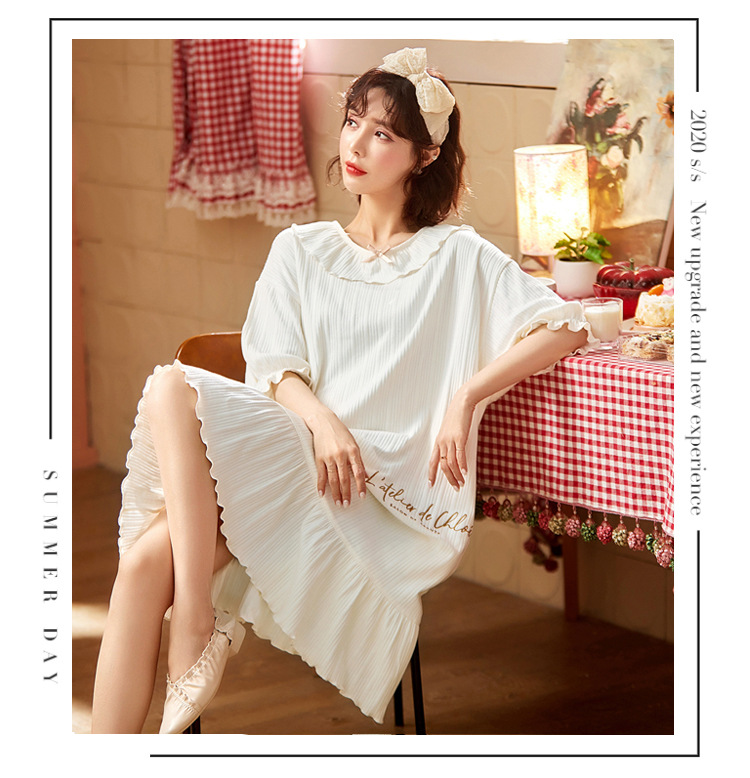 Chemise de nuit en coton - Ref 3446189 Image 99