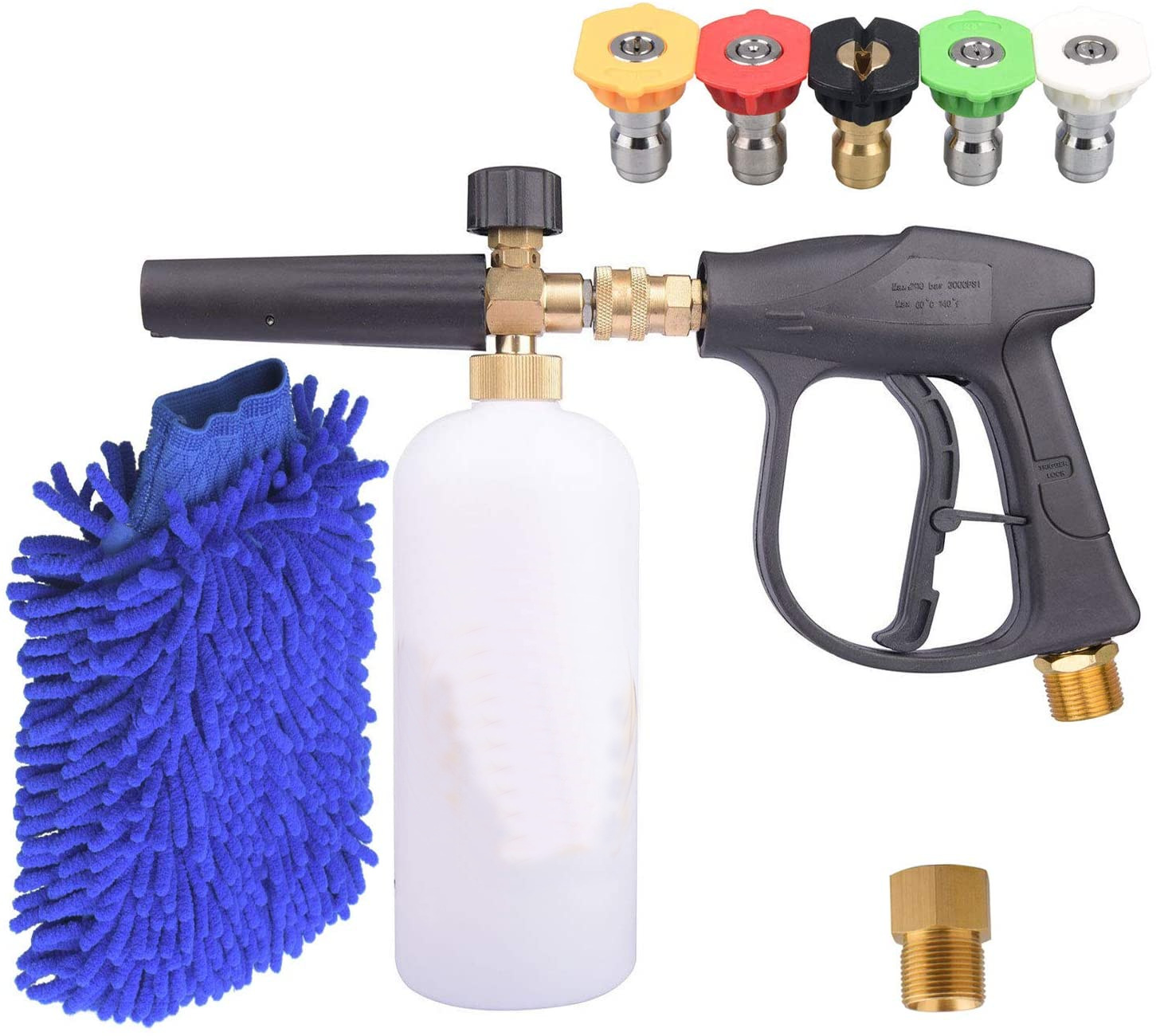 高压洗车水枪泡沫壶洗车高压喷水枪Pressure Washer Accessories