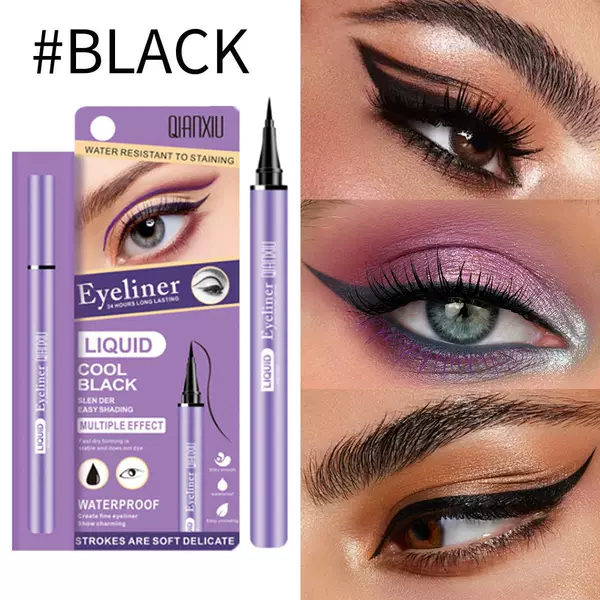 Eyeliner Black Waterproof Eyeliner, Silky, Smooth, Long-Lasting and Non-Smudged, Cross-Border Export Beauty Eyeliner