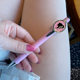 New Pink Barbie Student Ballpoint Pen South Korea Internet Red Same Style Press Gel Pen Writing Sign Pen High Color Value