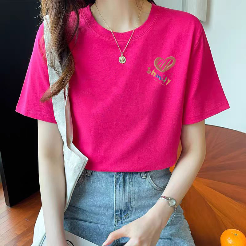 純綿半袖tシャツレディース2025夏新作ファッションブランド|undefined