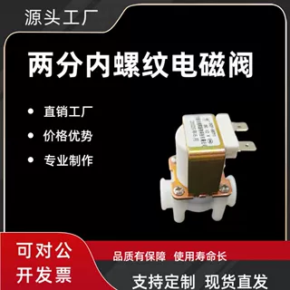鸿辉HSY1 2分内螺纹净水器RO机纯水机洗地机洗车机进出水电磁阀