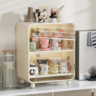 Source Factory Cup Storage Cup Holder Desktop Dustproof Water Cup Coffee Cup Tea Cup Storage Rack Bar Storage