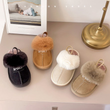 包头儿童棉拖鞋2025年秋冬新款儿童棉鞋加绒加厚女孩保暖棉拖防滑