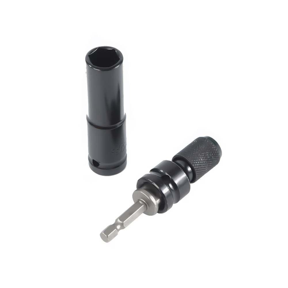 现货黑色重型工业级电动扳手套筒头加厚套筒便捷替换扳手配件套装