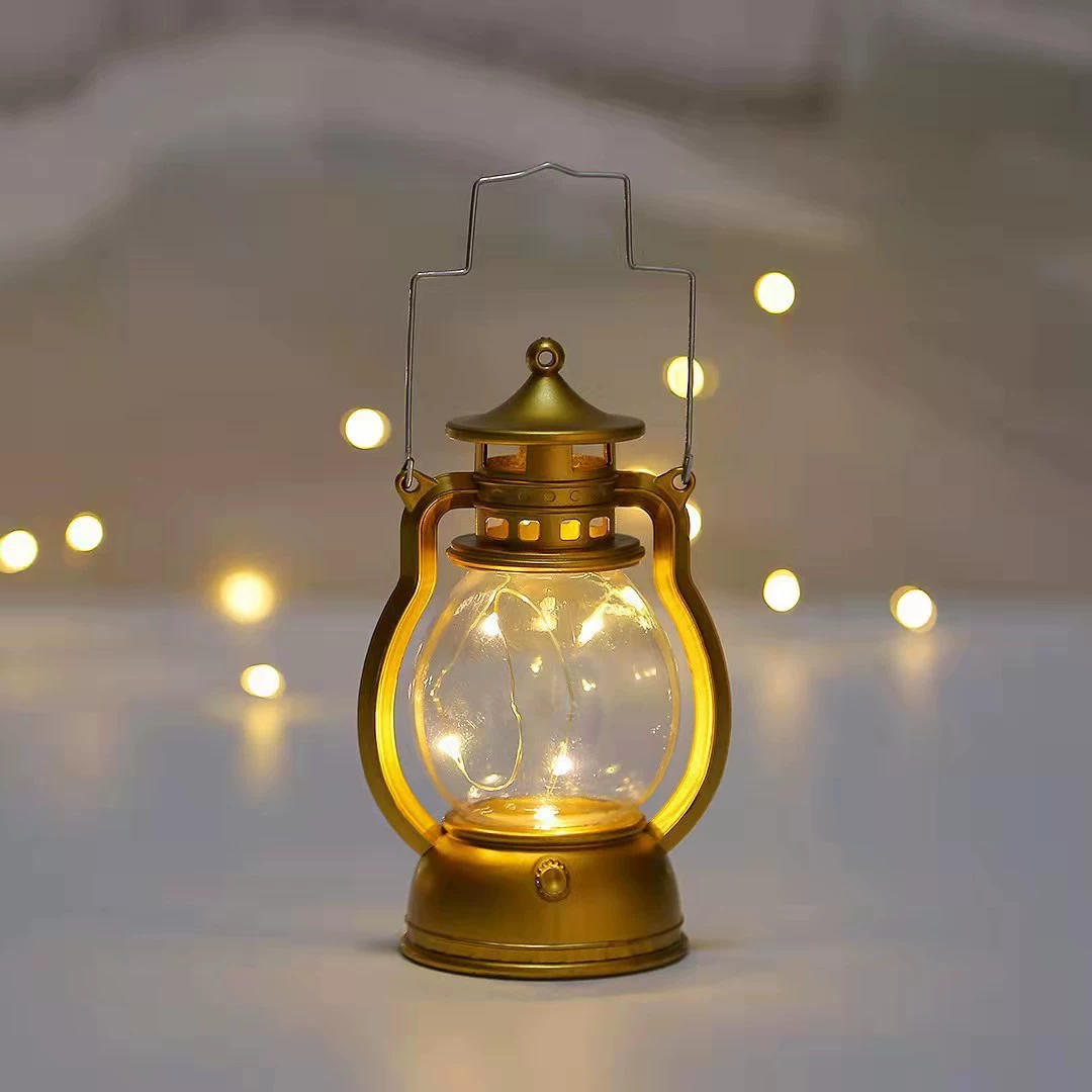 LED-винтовая лампа, пластиковая абажур, мерцание теплого света, аккумуляторная (AG10×3)