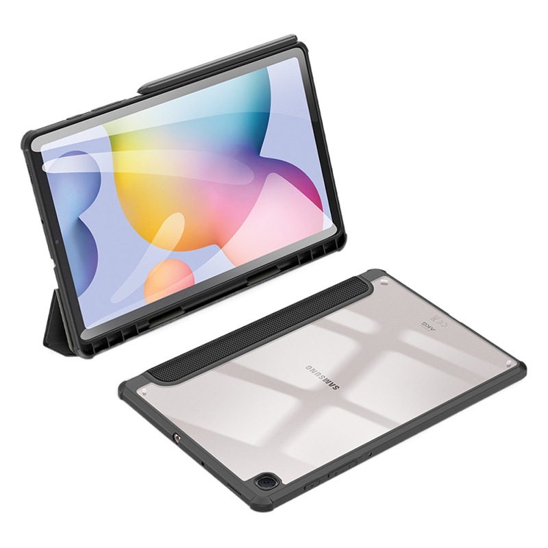 Funda protectora adecuada para Samsung TabS6Lite con ranura para lápiz, funda protectora para tableta con modo de suspensión 7/S9, magnética y anticaídas