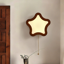 新中式复古艺术中古壁灯客厅卧室床头玄关中古风书房民宿护眼壁灯